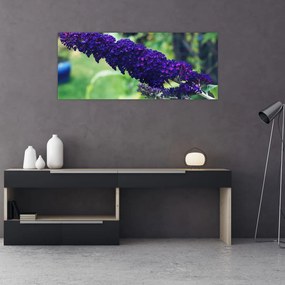 Tablou cu floare albastră (120x50 cm), în 40 de alte dimensiuni noi