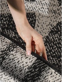 Covor pentru exterior și interior negru/crem 160x230 cm Haringey Ruskin – Ted Baker