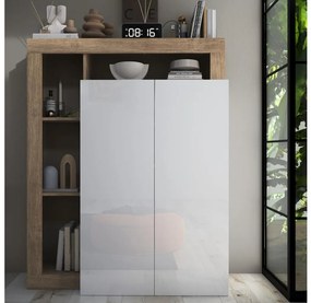 Dulap LENOR, alb/stejar deschis