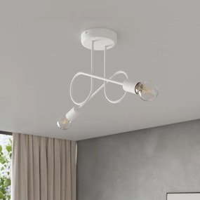 Lustră aplicată Sollux SL.1471 LOOP 2xE27/15W/230V alb