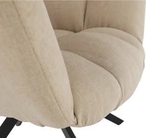 Scaun de design ţesătură bej, KOMODO