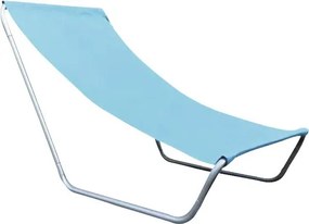 Sezlong gradina Brak 87x50x58 cm albastru