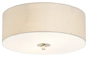 Plafonieră rustică alb/crem 30 cm - Drum Jute