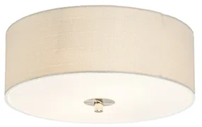 Plafonieră rustică alb/crem 30 cm - Drum Jute