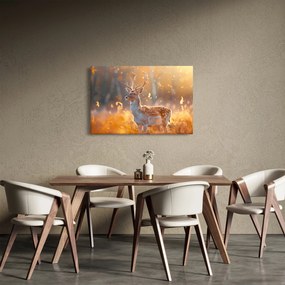 Tablou - Cerb în câmp (90x60 cm)