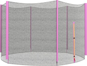 SPORTNOW Plasa de siguranta pentru trambulina 305cm, Roz | Aosom Romania