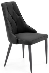 Scaun K365 velvet negru