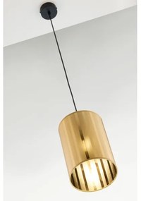 Jupiter 2090 - Lustră CORTINA pe cablu, 1xE27/15W/230V, auriu/negru