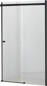 Hagser Alena uși de duș 140 cm culisantă negru mat/sticlă transparentă HGR21000021