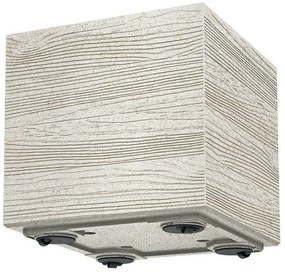 Ghiveci MADERA SQUARE ECO WOOD 28,8 cm , alb, S