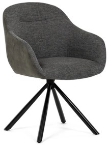 Set de scaune de sufragerie cu mecanism deîntoarcere DCH-Y1143 GREY2, 2 buc.