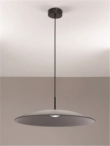Lustra LED design modern POLIFEMO fumuriu, 60cm