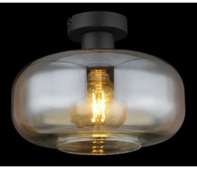 Plafoniera design modern Giuseppe negru, chihlimbar