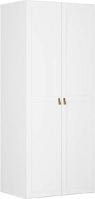 Dulap FLEX, alb, PAL, cu 2 usi, 100x66x240 cm