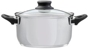 Oala inox cu capac 24cm, 6.1L, Lima