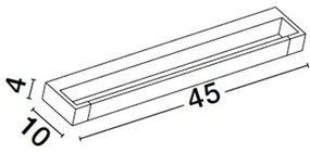 Aplica LED ambientala directionabila pentru baie/exterior IP44 PARK negru