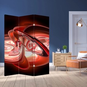 Paravan - Forme roșii (126x170 cm)