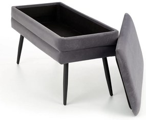 Scaun Velva 1, gri/negru