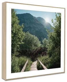 Tablouri 4 buc. 30x30 cm Sunrise Hike – knor