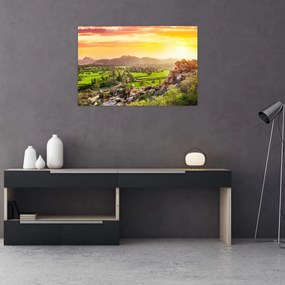Tablou cu valea Hampi în India (90x60 cm)