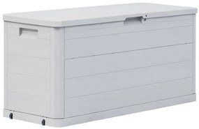 vidaXL Ladă de depozitare pentru grădină, 280 L, gri deschis