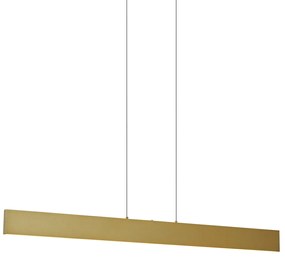 Lampă suspendată modernă alamă, incl. LED, cu 3 trepte de intensitate luminoasă - Straight