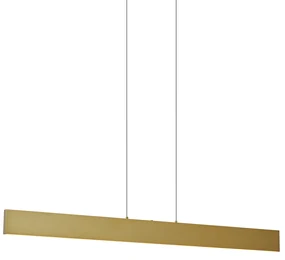 Lampă suspendată modernă alamă, incl. LED, reglabilă în 3 trepte, Easylift - Straight