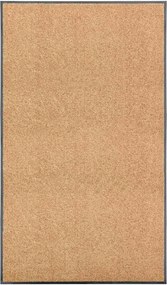 vidaXL Covoraș de ușă lavabil, crem, 90 x 150 cm