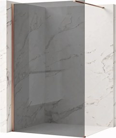 Paravan de dus Rea Flexi Grey / Brush Copper 120