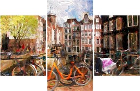 Tablou - Amsterdam, pictură (90x60 cm)