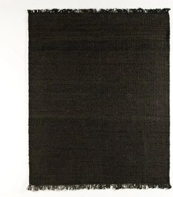 Covor elegant din iuta, realizat manual, DOON 200x250cm, negru 80901/00 TN