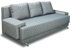 Canapea Extensibila Cu Lada De Depozitare Karla, Argintiu, 212 x 95 x 79 Cm