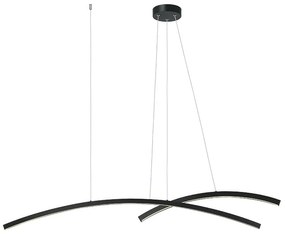 Lustra LED dimabila design minimalist Paulen negru