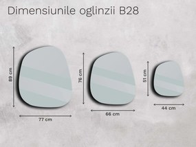 Oglindă bronzată Base B28 77×89