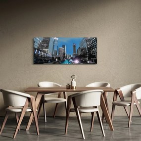 Tablou cu oraș nocturn (120x50 cm)
