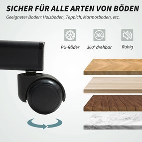HOMCOM Scaun de birou cu funcție de masaj Scaun șefesc ergonomic cu funcție de relaxare Suport pentru picioare Gri | Aosom Romania