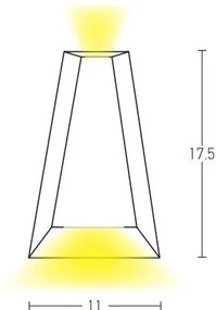 Aplica LED iluminat exterior ambiental IP54 Xela grafit