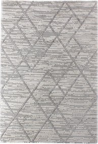 Covor MOTTO, 80x300 cm, forma dreptunghiulara, poliester, gri, 4587
