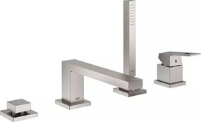 Baterie cada - dus Grohe Eurocube crom periat Supersteel 4 elemente