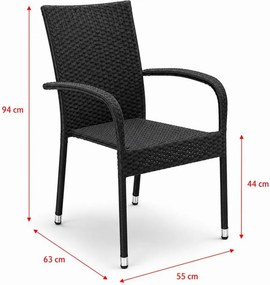 Set mobilier de grădină SIGRID + 6x PARIS
