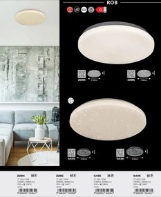 Plafoniera LED design modern ROB alb 38cm