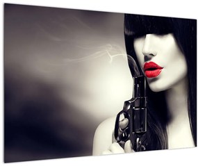 Tablou - Femeia misterioasă (90x60 cm)