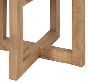 Măsuță auxiliară rotundă din lemn de mindi ø 40 cm Dala – Ixia