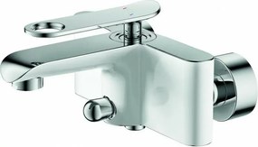 Baterie cada-dus Inter Ceramic Kalia monocomanda alb finisaj lucios