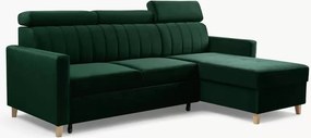 Colțar extensibil Vario universal dreapta/stânga - catifea verde Bluvel 78