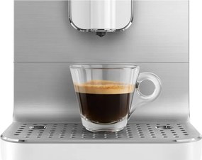Espressor automat SMEG Collezione BCC11WHMEU, 1350 W, 19 bar, 1,4 l, 8 functii, Rasnita incorporata, Alb