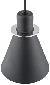 Pendul modern design retro Beverly negru/crom