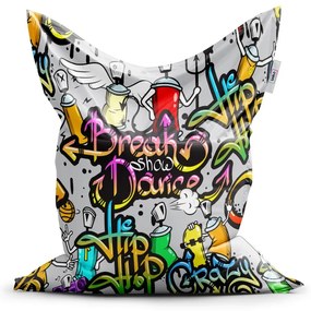 Sac de șezut Classic graffiti - pentru copii, colorat