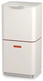 Coș de gunoi bej de reciclat din oțel 60 l Totem Max – Joseph Joseph