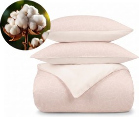 Set lenjerie de pat Dormeo Geo roz